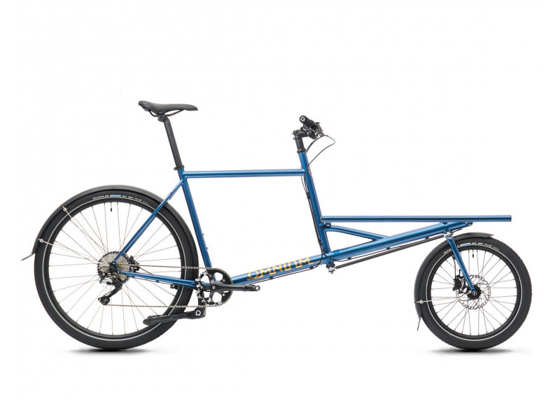Vélo cargo Omnium Wifi  Afternoon Blue / Gold logo 